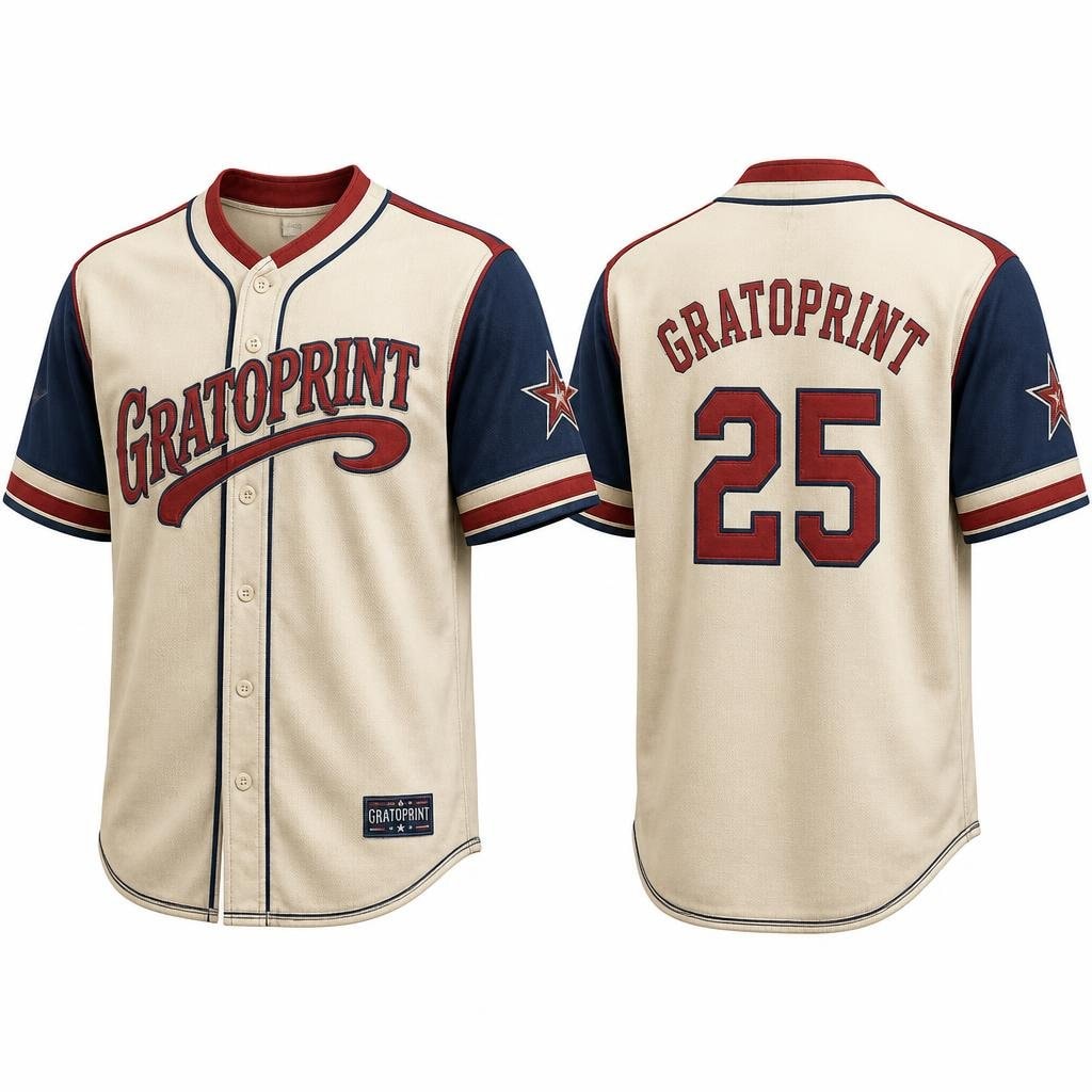 GRATOPRINT Custom Heritage Vintage Baseball Jersey